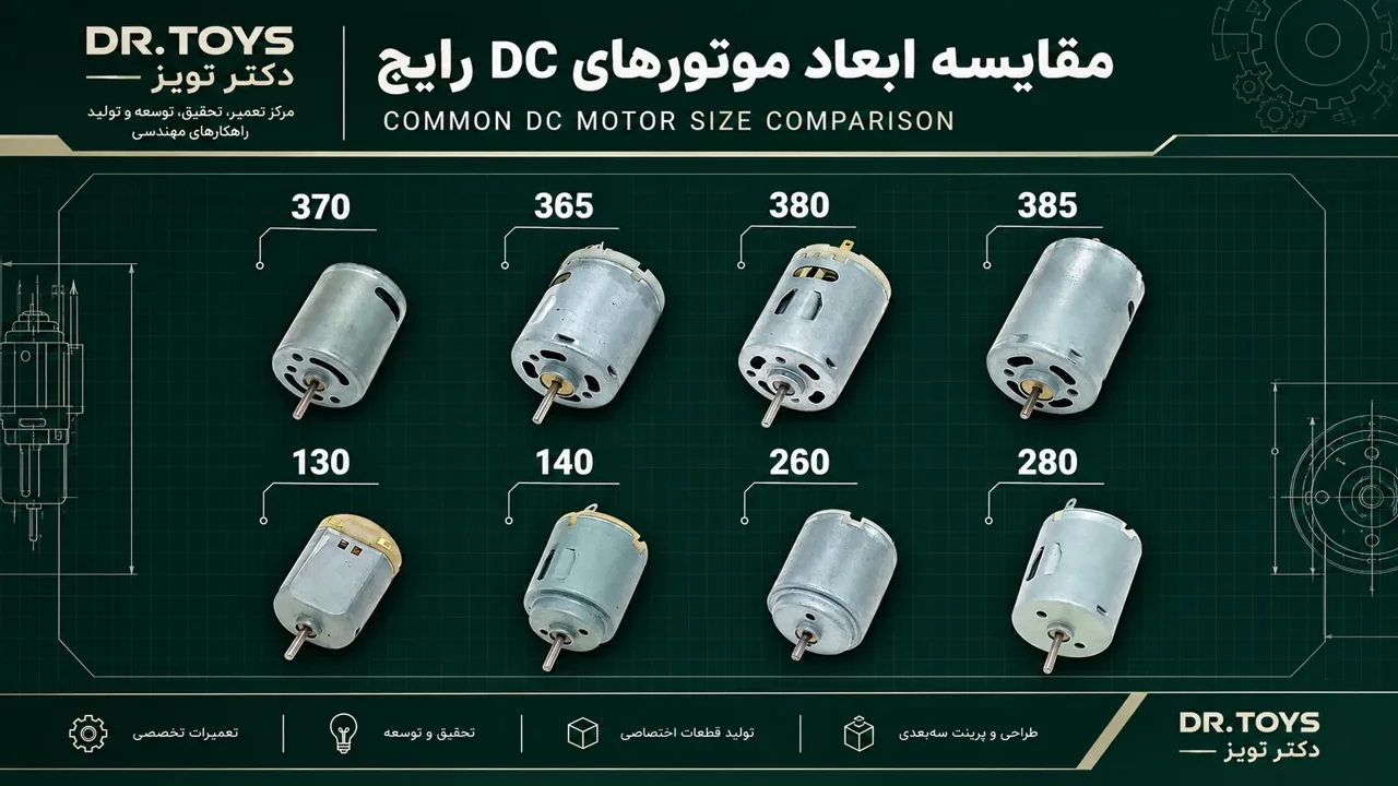 «موتور اسباب بازی چند ولت است؟ انواع موتور، دور موتور و روش تشخیص»